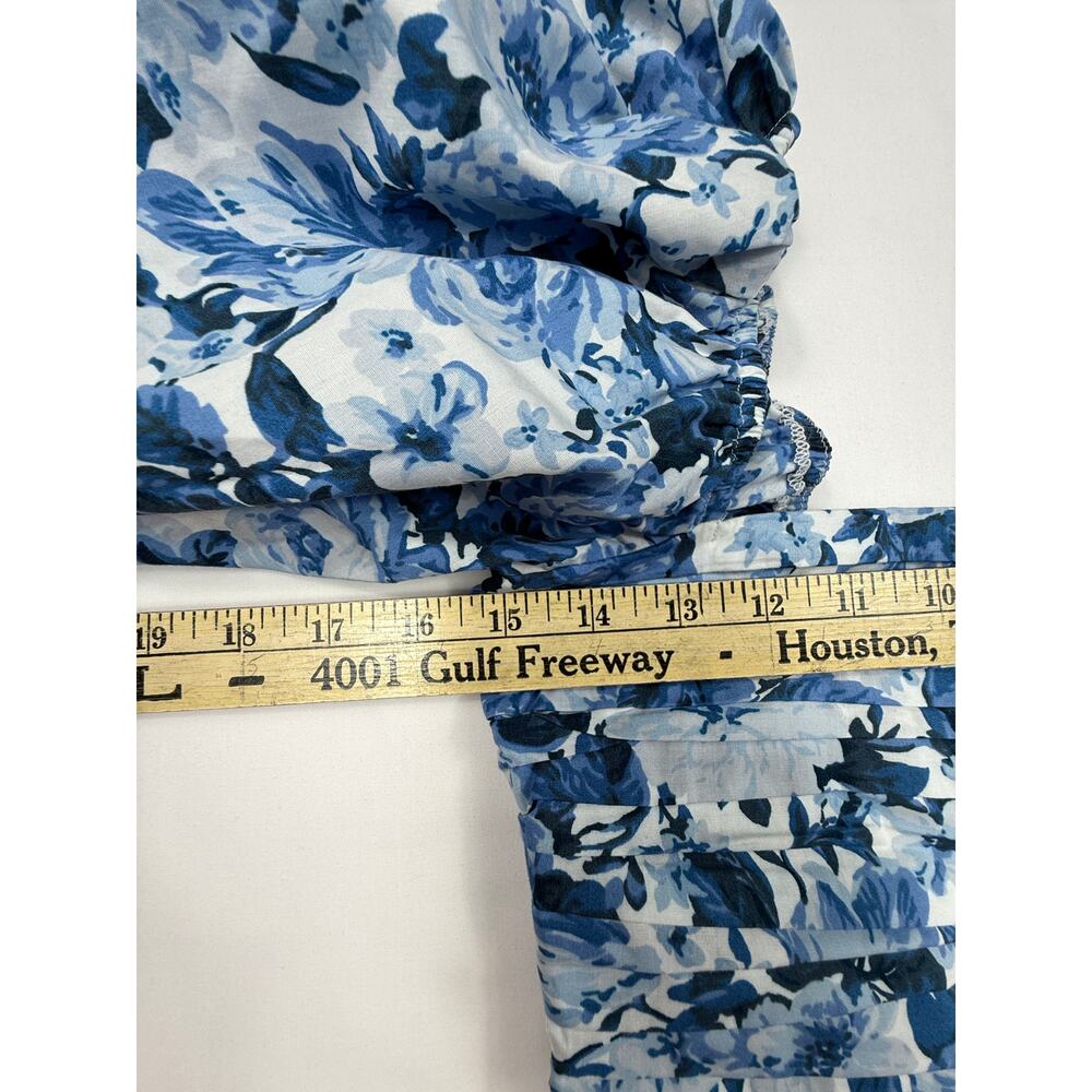 Abercrombie & Fitch Emerson Blue Floral Short Dress Size S - Picture 10 of 13